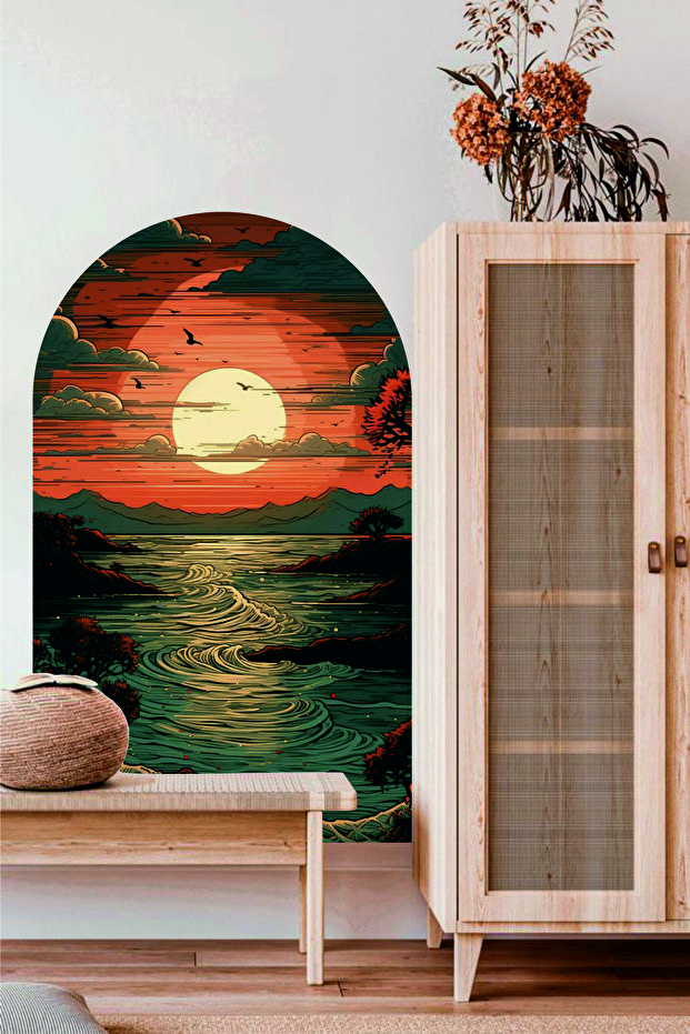 ملصق حائط بوهو بنمط الشمس - 2