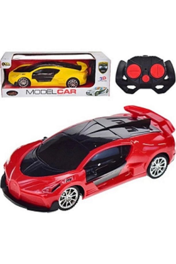 3D ışıklı uzaktan Kumandalı 4 Fonksiyon Spor Araba - 1