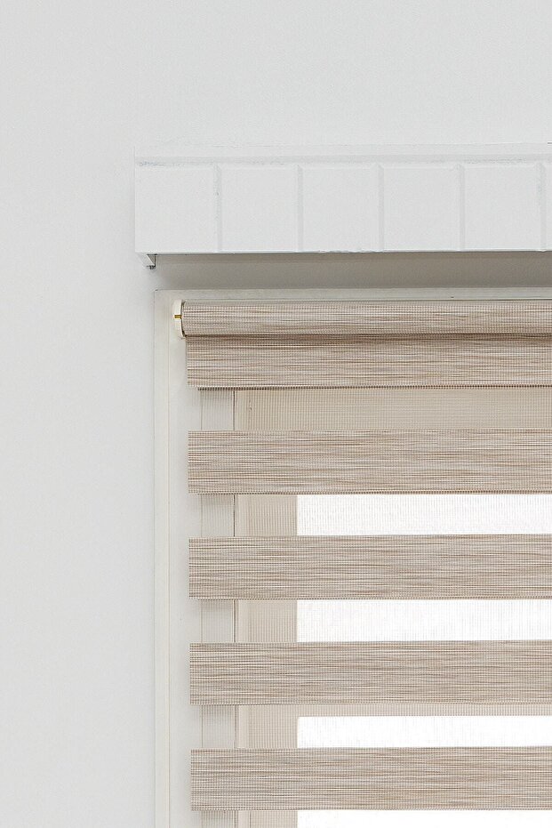 Hozari Sütlü Kahve Bambu Zebra Perde - 3