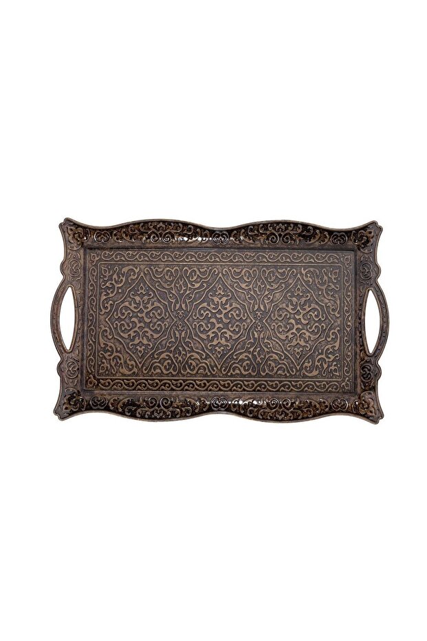 Under Tray Personality - Square Metal - Antique Yellow