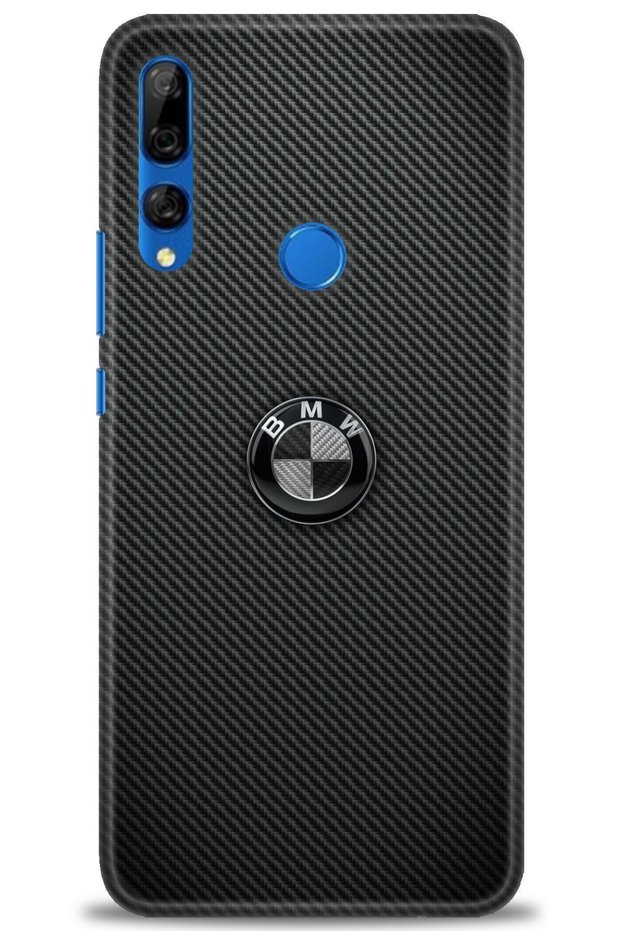 Huawei Y9 Prime 2019 Case Hd Printed Case - Bmw Black + Full Screen Protector