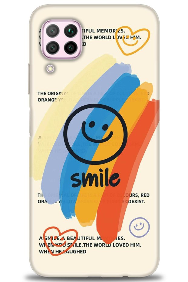 حافظة هواوي P40 Lite مطبوعة بدقة HD - Smile- MRC