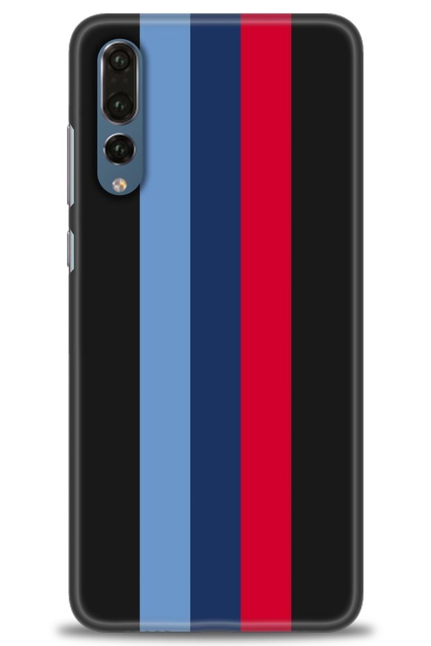 Huawei P20 Pro Case Hd Printed Case - Burgundy Blue Bars