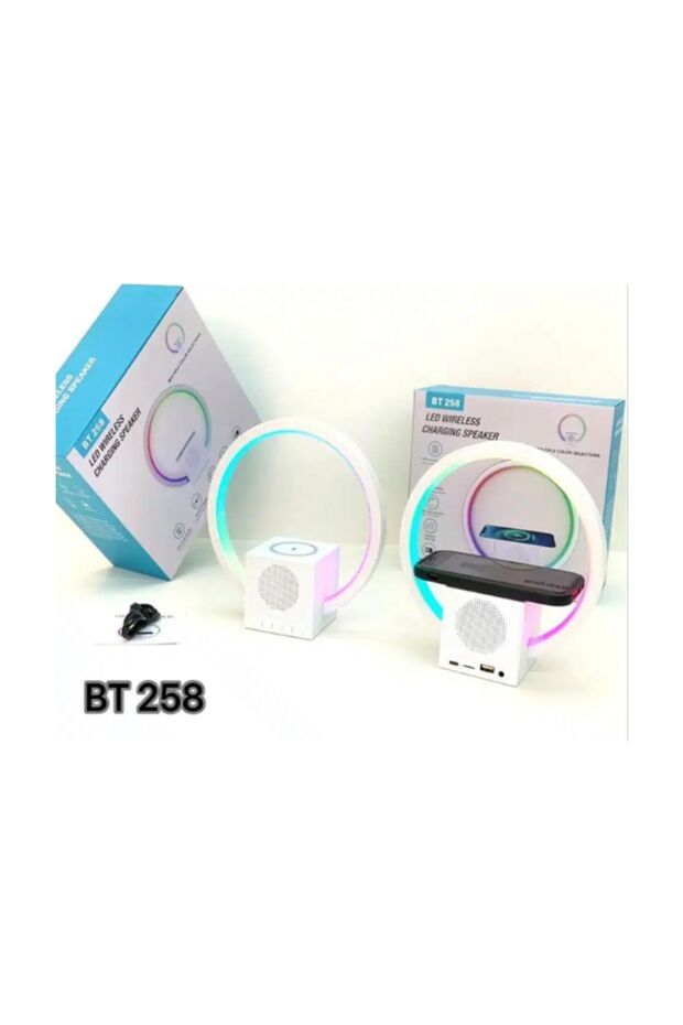 BT-258 Bluetoot RGB Ledli Hoparlör - 1