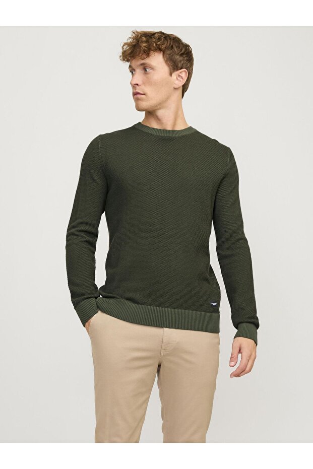 Rundhals ve Strickpullover Rundhals ve Einfarbig Strickpullover - 1