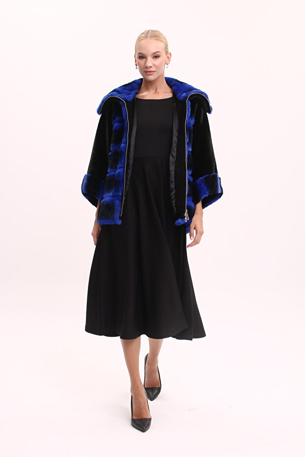 Saks Mavi Şinşila Rex Mont - 1