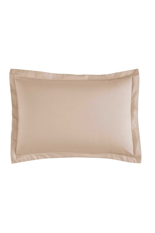 Mix&match Pamuk Saten 2'li Volanlı Yastık Kılıfı Seti Camel - 1