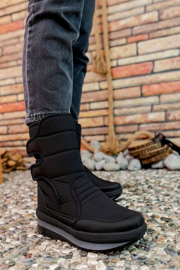 Siyah Unisex Kar Botu 0012802 - 6