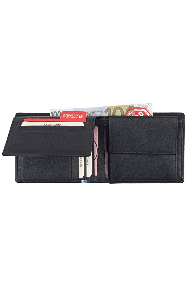 Geldbörse RFID Leder 11 cm - 2