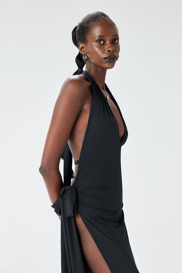 August Elbise - Siyah - 3