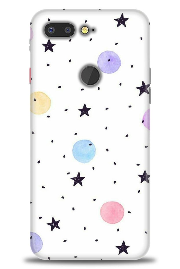 General Mobile Gm 9 Pro Case Hd Printed Case - Stars and Circles - Mrc