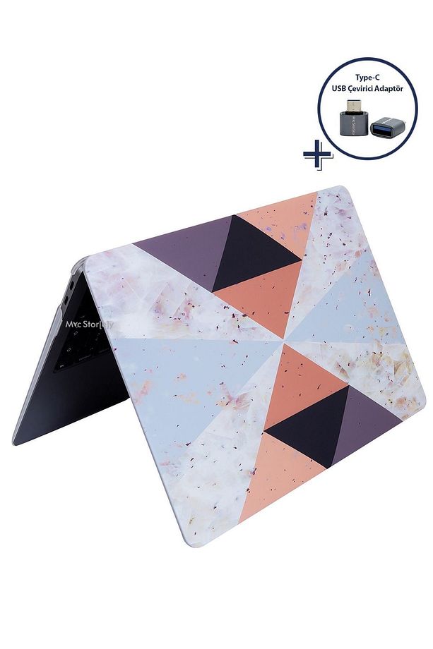 Macbook Air Kılıf 13.6 Inç M2-m3-m4 Tangram01nl (AİR 13.6") A2681 A3113 A3240 Ile Uyumlu - 3