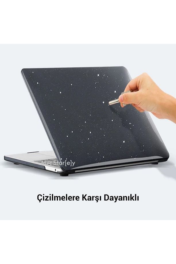 Macbook Air Kılıf 13.6 Inç M2-m3-m4 Simli Kristal Parlak (13.6” AİR) A2681 A3113 A3240 Ile Uyumlu - 4