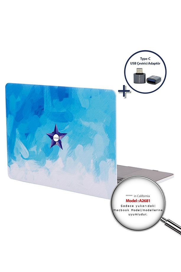 Macbook Air Kılıf 13.6 Inç M2-m3-m4 Paint02 (13.6” AİR) A2681 A3113 A3240 Ile Uyumlu - 3