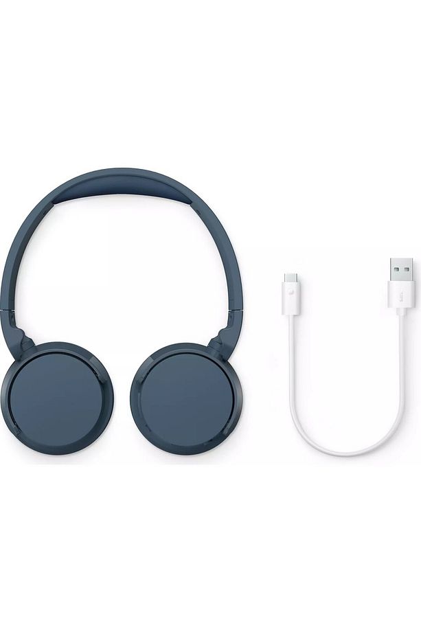 Kablosuz Kulak Üstü Kulaklık Dinamik Bas, Bluetooth, Net Arama Sesi, 55 Saat Kullanım Mavi - 1