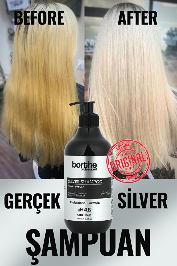 Profesyonel Silver Mor Şampuan 500 ml - 2