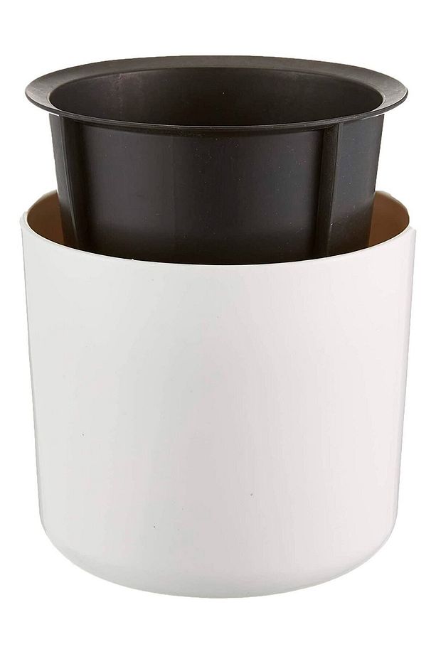 3 Adet Mimoza 7cm Beyaz 0,2 Litre Mini Boy Kaktüs Sukulent Saksısı Süzgeçli Minik Parlak Saksı 7 Cm - 3