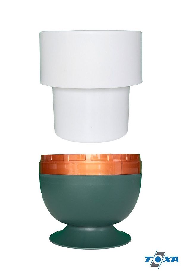 Drenajlı Süzgeçli 1.6 Litre Ayaklı Kordon Oval Saksı Plastik Çiçek Saksısı Mavi - 6