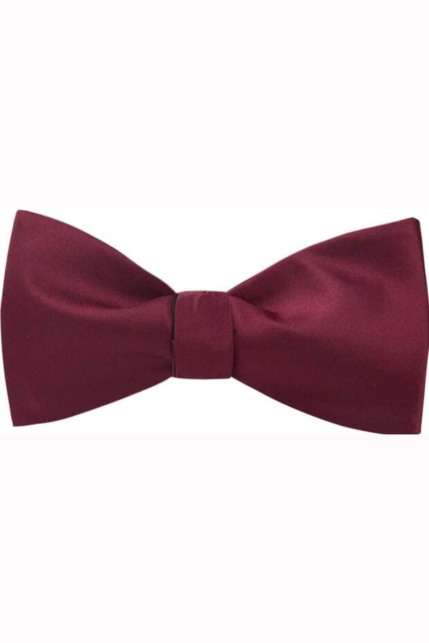 Bordo Açık Papyon - 2