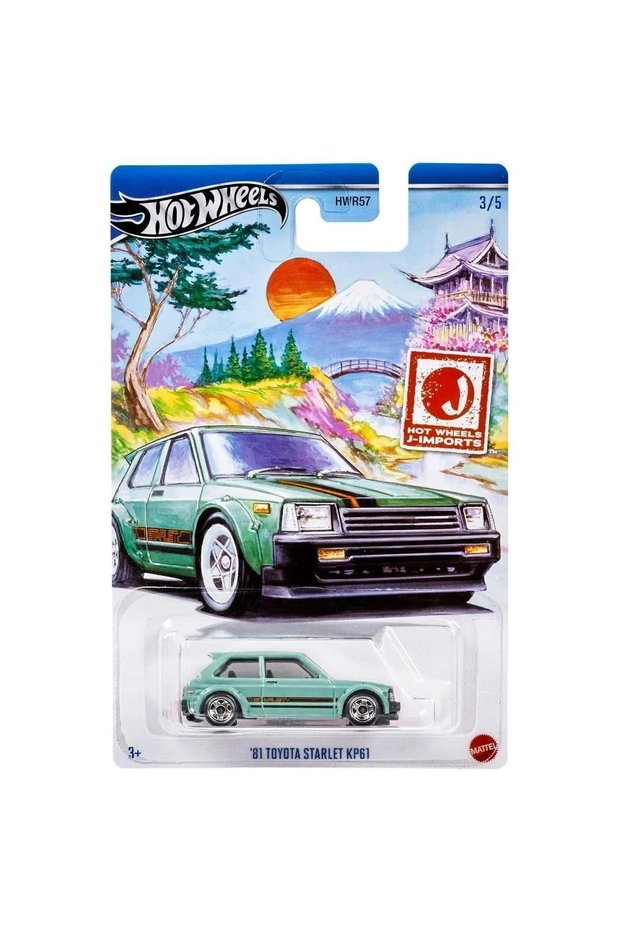Starlet Kp61 Green J-Imports Hwr57 / Hrt02