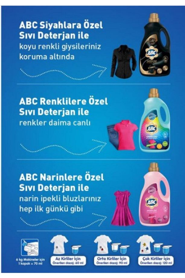 Siyahlar Renkliler Sıvı Çamaşır Deterjanı  6 Adet 3 lt - 4