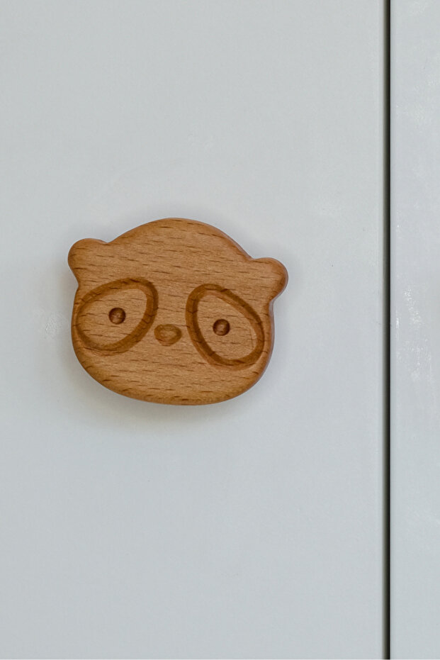 Panda Patterned (1 Pc) Baby Kids Room Wooden Furniture Cabinet Drawer Handle