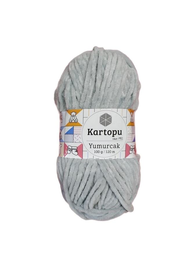 Yumurcak Velvet Yarn 100 Gr 1 Piece K919 Gray