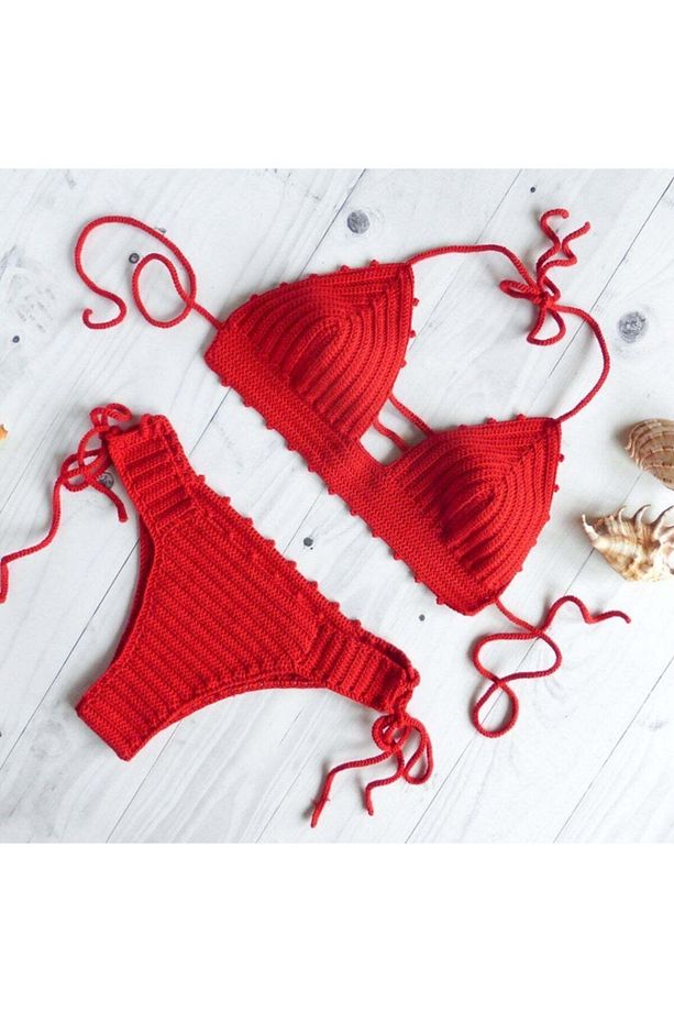 Major Tığ Örgü Bikini Takım - 3
