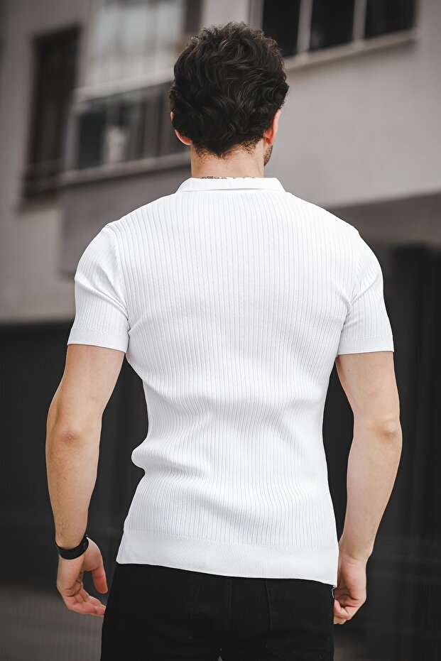 Ht 340017 Apaç Yaka Erkek Triko Tshirt - 3