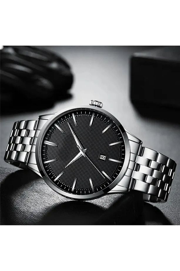 Klasik Ve Şık: Çelik Erkek Kol Saati - Analog Takvimli Premium Model Ss000203 - 2