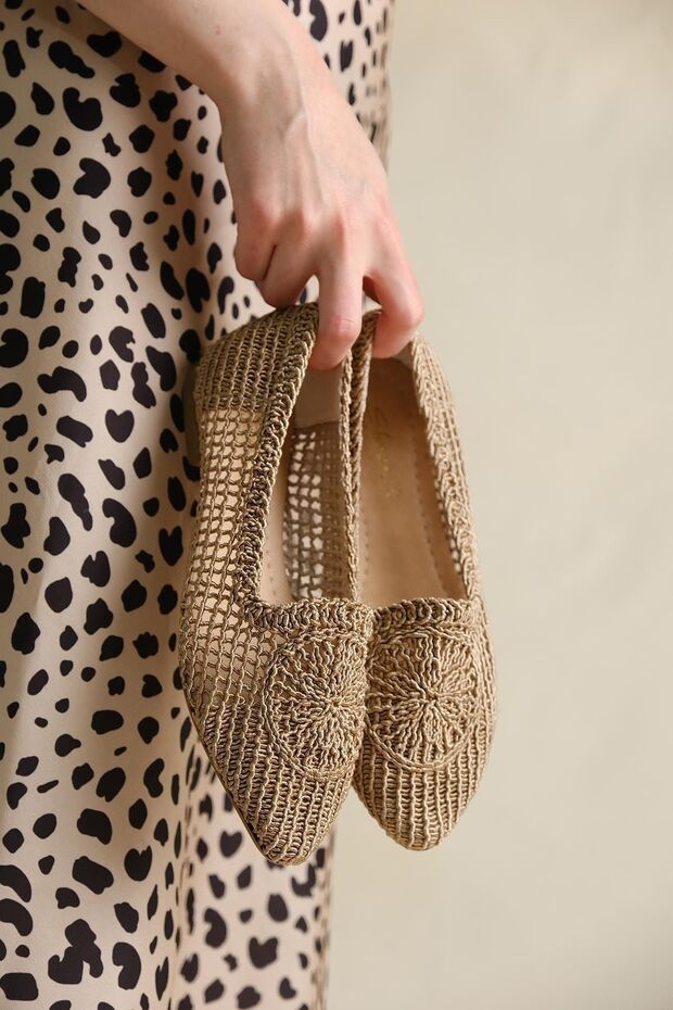 Lesta Women's Knitted Ballerina Shoes