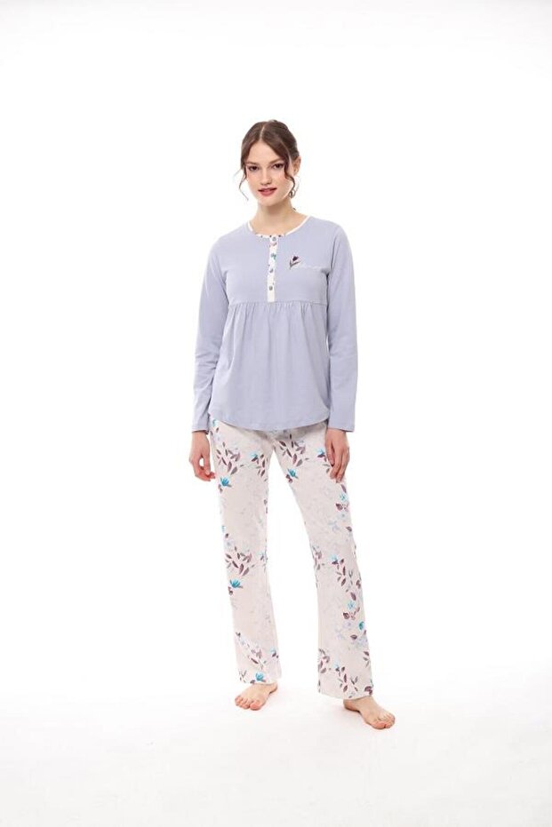 PİJADORE 1449 UZUN KOL PİJAMA TAKIMI - 1