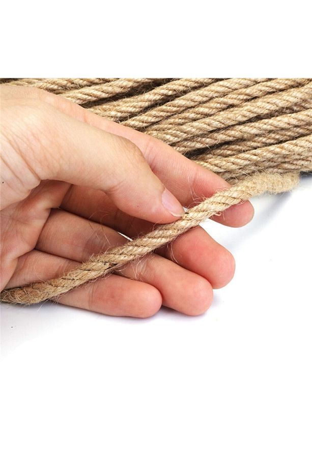 10 Metre, Jüt Ip, 6 Mm, Hasır Ipi, Çuval Ipi, Kırnap Ipi, Jüt Ipi, Halat, Urgan - 1