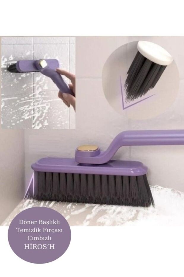 Rotating Head Cleaning Brush with Tweezers