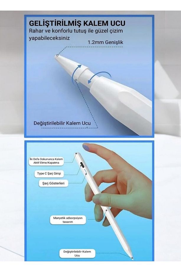 “iOS, Android ve Windows İçin uyumlu Akıllı Stylus Kalem” - 6