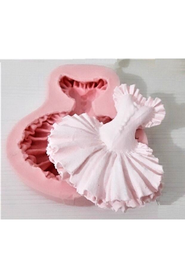 8.5cm Ballerina Outfit Dress Silicone Mold K-323, Scented Stone Soap Plaster Candle Mold