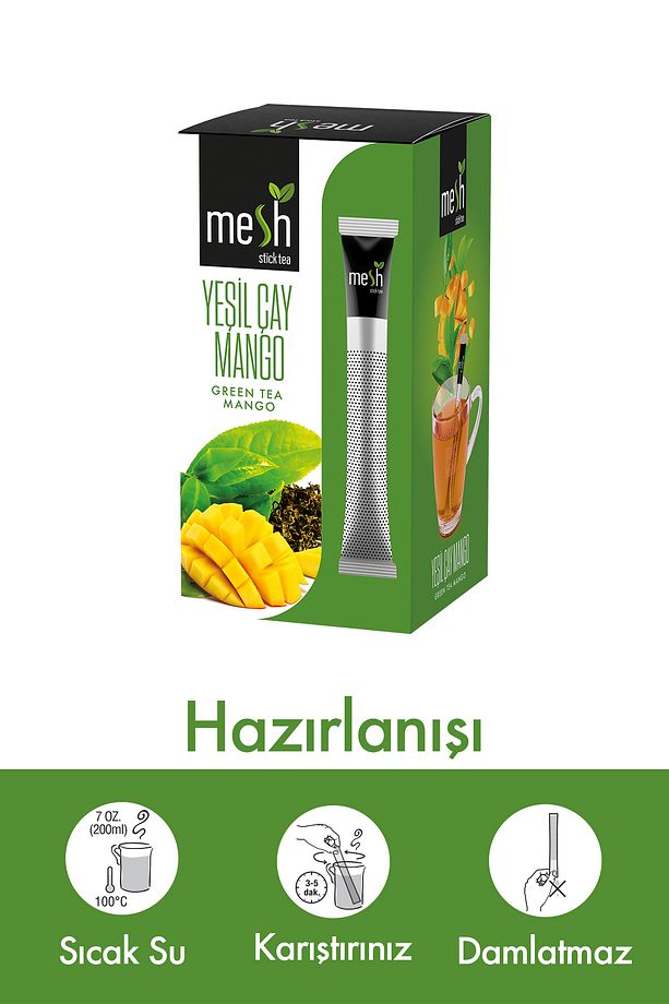 16'lı Yeşil Çay Mango Bitki Ve Meyve Çayı 2 Paket Birarada - 6