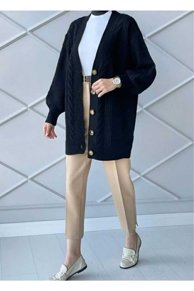 Women's Knitwear Cardigan Balloon Sleeve Women's Cardigan