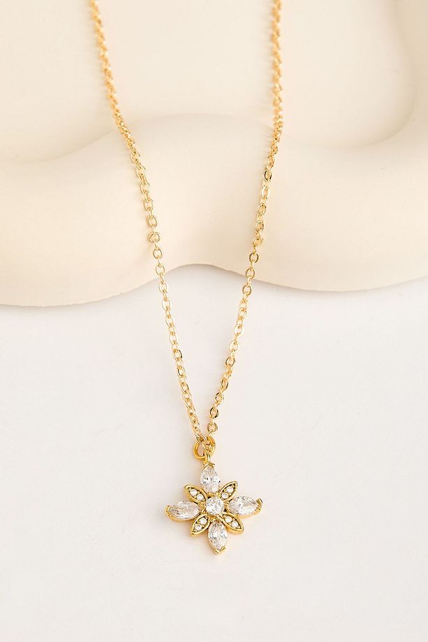 Umut Çiçeği Model Gold Kolye - 3