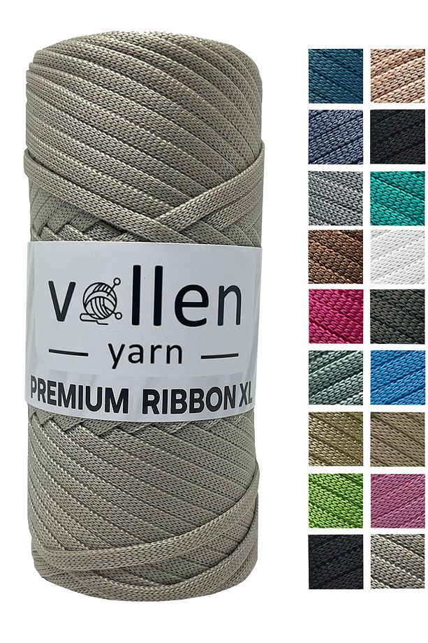Premium 200gr/4mm Polyester Ribbon Ip,makrome Ipi,çanta Ipi,hobi Ipi,supla Ipi, Taş Rengi - 1