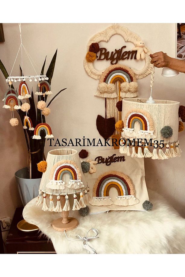 makrome avize-abajur-kapısüsü-yastıkkılıfı-dönence - 1