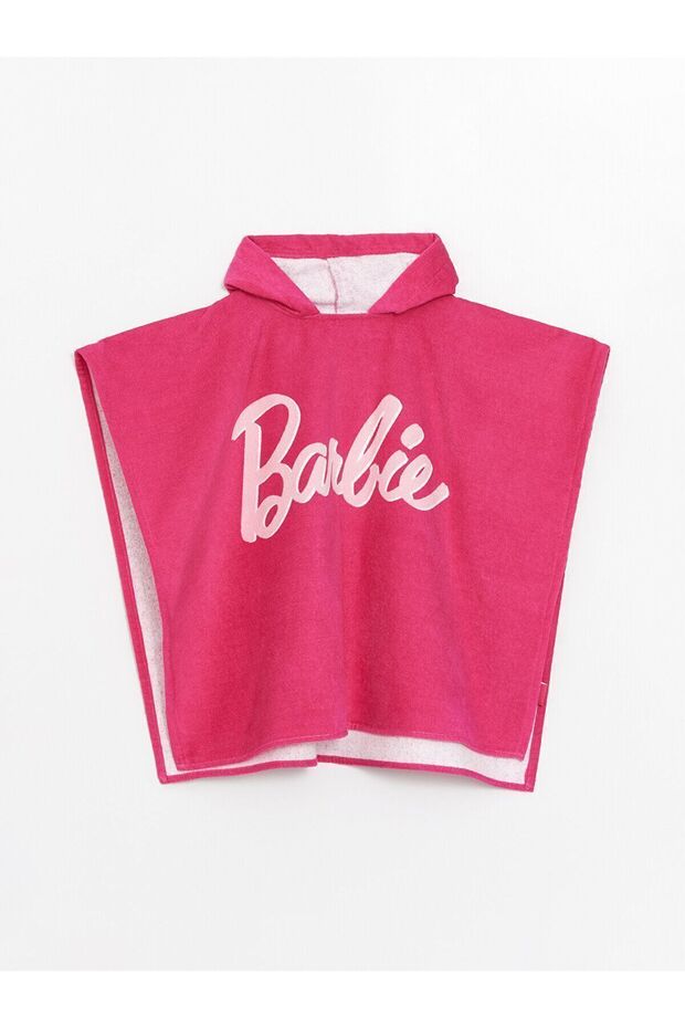 LCW ACCESSORIES Barbie Printed Girl's Poncho Towel