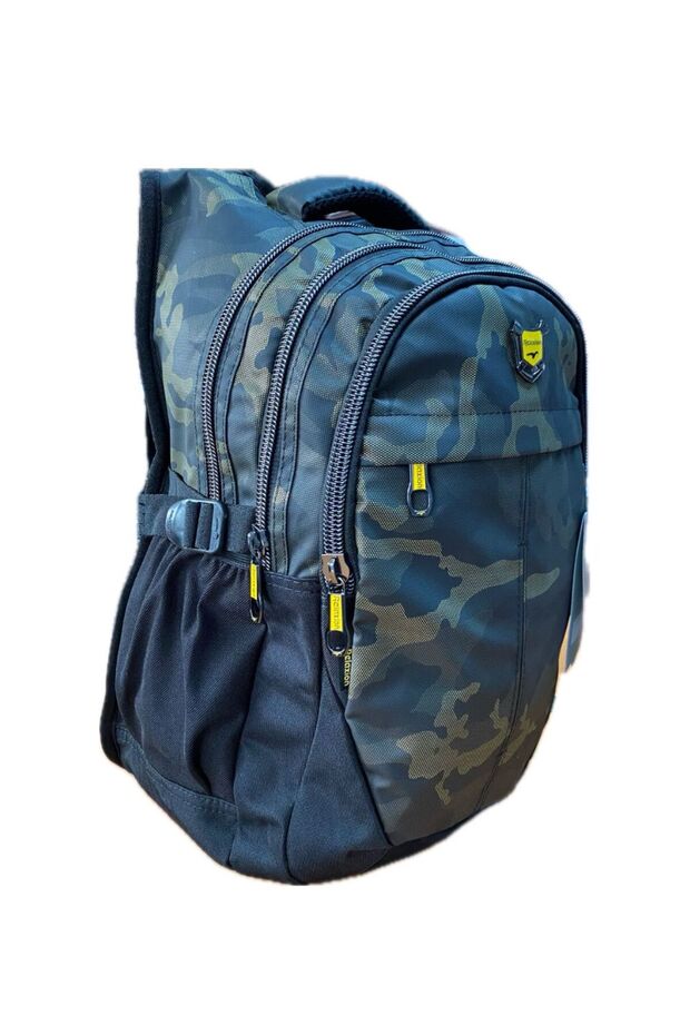 2235 Model Camouflage Patterned Light Brown School Backpack - 6