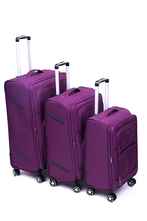 Moda Kr 1010 Mor 3 Boy Valiz Seti - 5