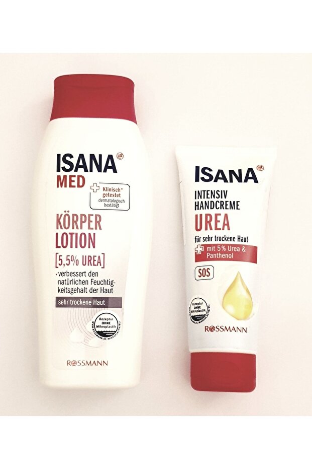 Urea Body Lotion 250 ml and Hand Cream 100 ml for Dry Skin - Contains 5% Urea