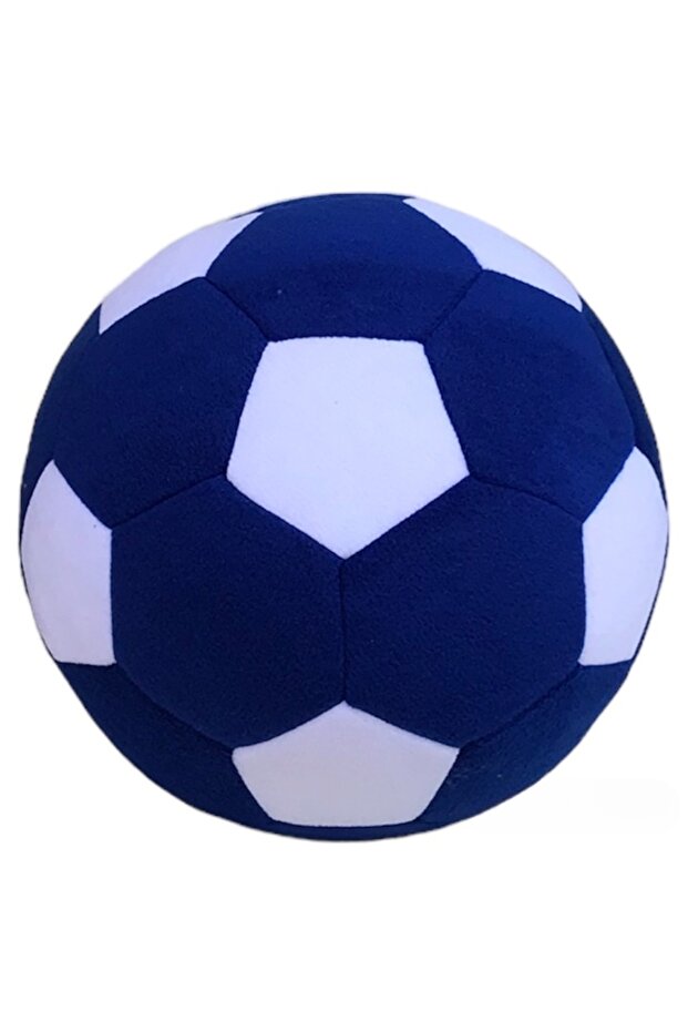 Parliament Blue-White Plush Ball Soft Textured Playing at Home Normal Size Toy Plush Ball