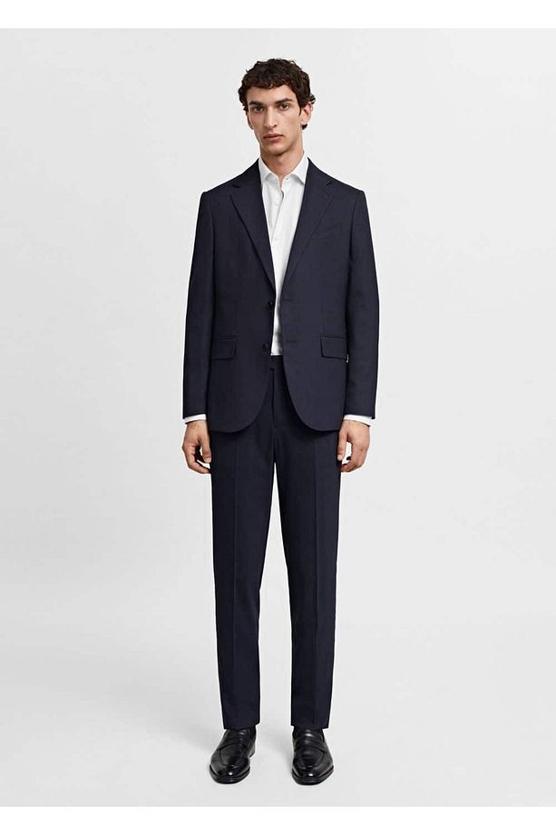 Slim fit mikro desenli twill gömlek - 2