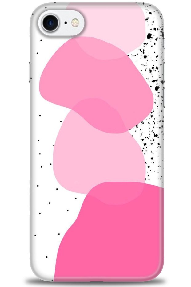 iPhone 8 Case Hd Printed Case - Pink White Black