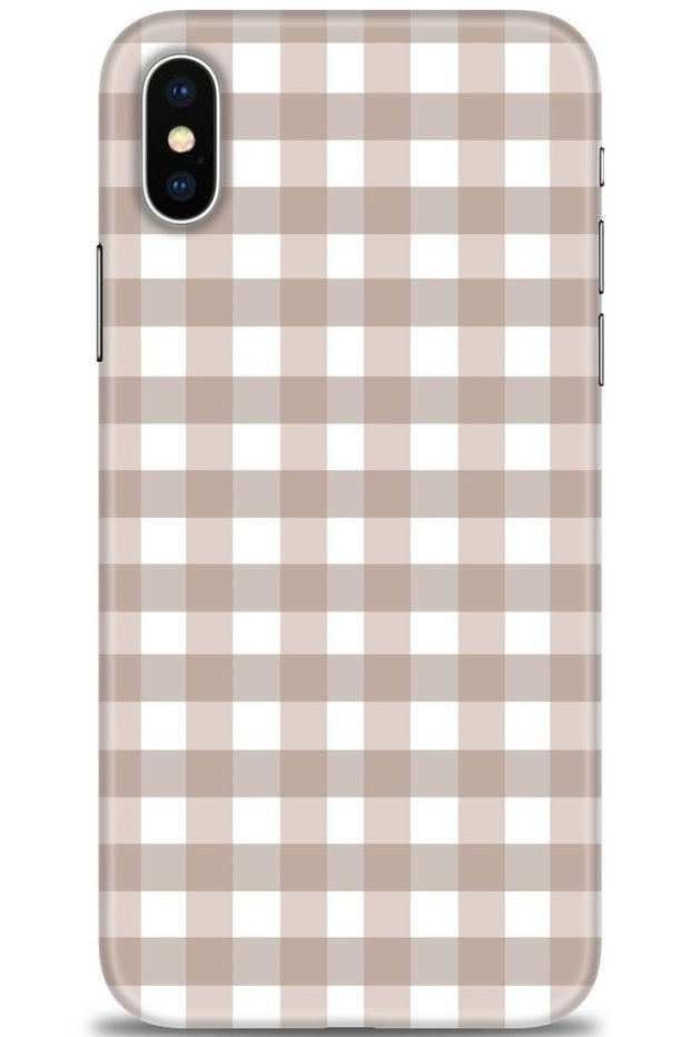 iPhone XS Case Hd Printed Case - Gingham - Mrc