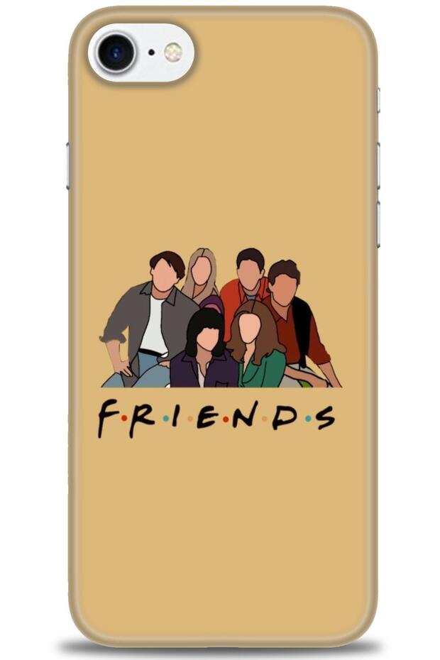 iPhone 8 Case Hd Printed Case - Friends + Full Screen Protector - 1